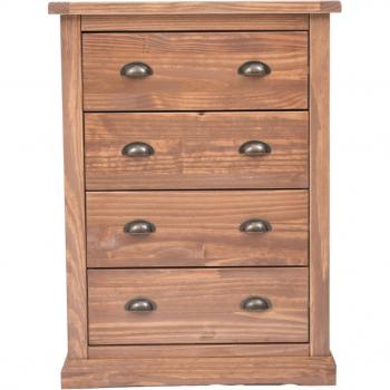 Tirolo 4-Drawer Brown Chest