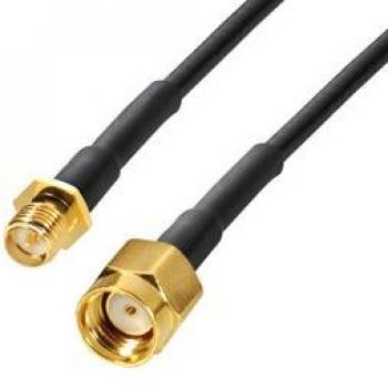 WLAN-Verlängerungskabel 2 m, SMA reversiert Buchse & Stecker – Good Connections®