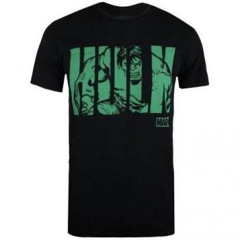 Urban Hulk Men's Texted Tee – M, Black with Green Accents