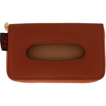 Boîte à mouchoirs en cuir pour véhicule