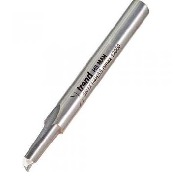 Trend Two Flute Aluminium Plastic HSSE Router Cutter 6.3mm 1/4