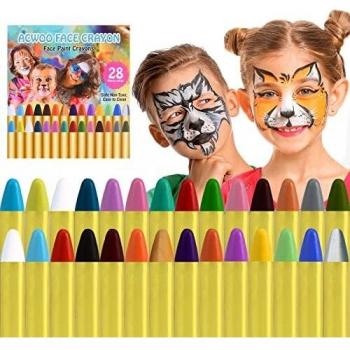 Set de Pintura Facial ACWOO, 28 Colores para Halloween y Navidad