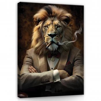 Toile XXL Lion Motivation 80x120 cm