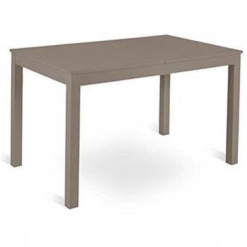 Table Traffic extensible en mélaminé gris tourterelle (130/210 x 80 cm)