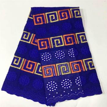 Tissu en dentelle suisse populaire 5 yards broderie Dubaï LC2209