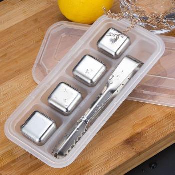 Reusable Stainless Steel Whiskey Stones for Chilling Drinks