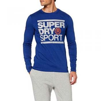 Superdry Core L/S Grafico Uomo Cobalt/Nero Rotante M