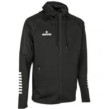 Kapuzentraining Jacke „V24“ – DerbyStar, Schwarz, L