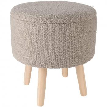 Home&Styling Pouf mit Stauraum Ø35x40 cm Taupe