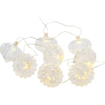 Ghirlanda luminosa Millie LED con batteria trasparente