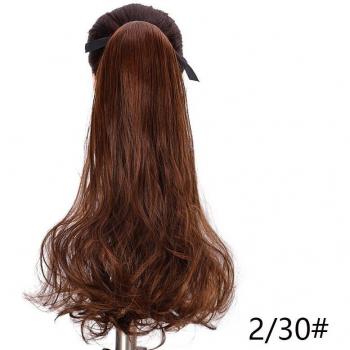 Extensiones de Cabello Cola de Caballo Rizada 18 Marrón Claro