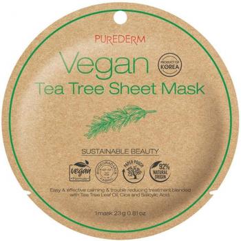 Masque facial biodégradable à l'arbre à thé Purederm 23g