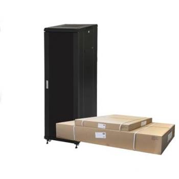 Armadio Rack 19 42U Colore Nero con Porta Vetro Disassemblato