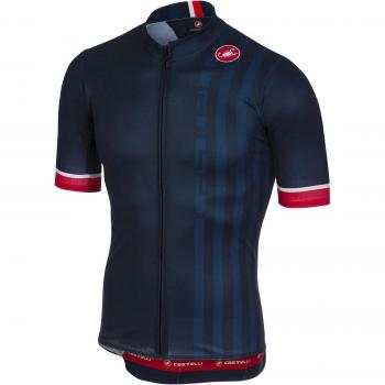 Castelli Maillot Ciclismo Manga Corta 2018 Podio Doppio FZ Dark Infinity
