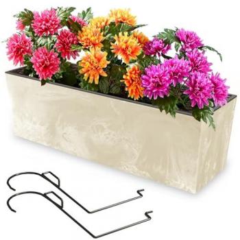 Jardinière en Plastique Crème 19 L