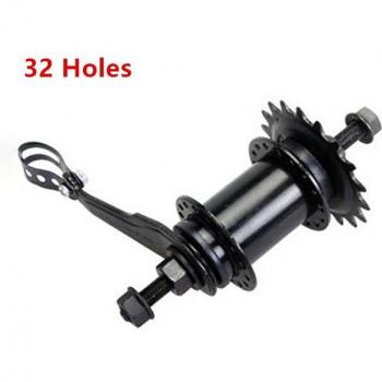 Bicycle Reverse Brake Hubs for Front and Rear 100mm 120mm Axles Black Silver 32 Hole Single Speed Wheel Parts