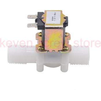 Solenoid Valve, 1/2 Plastic, 12V/24V AC220V for Washing Machine Dispenser