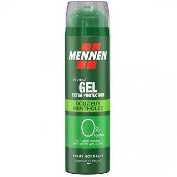 Mennen Gel de Rasage Mentholée – 200 ml, Sans Alcool