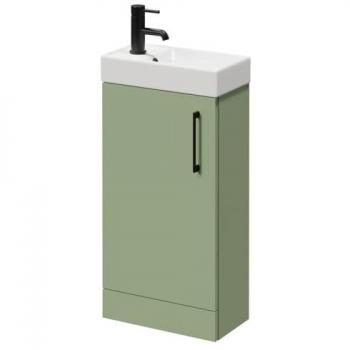 Napoli 400mm Olive Green Vanity Unit with Single Door