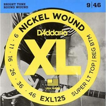 D'Addario EXL125 Nickel – Standard Wound