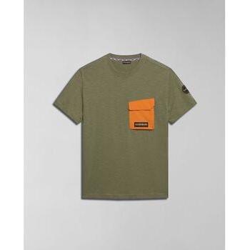 T‑shirt Napapijri Green Lichen S‑Tepees
