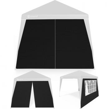 Set of 2 Black Side Walls for Capri 3x3m Folding Gazebo