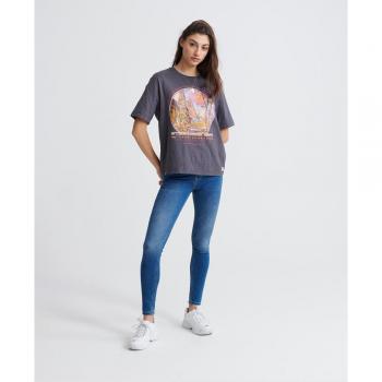 Superdry Jeans Donna Vapour Blue Superthermo Skinny 25