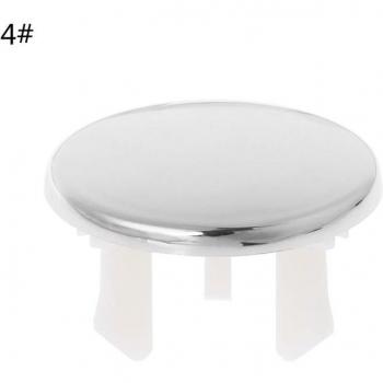 Bouchon de débordement lavabo – anneau chromé, diamètre 6 pieds