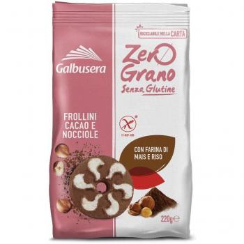 Zerograno Galletas Crujientes de Cacao y Avellanas Sin Gluten