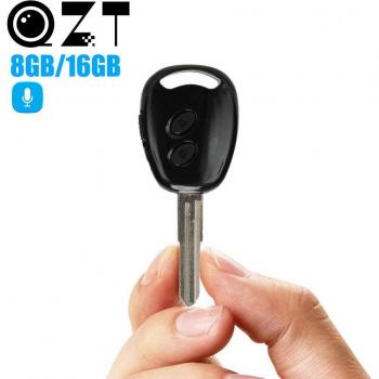 Dictáfono Digital QZT Mini, Grabadora de Voz para Llave de Coche, 8GB