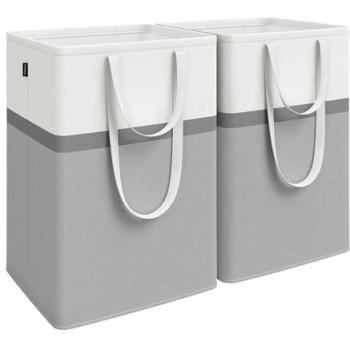 Cesto Versatile per Biancheria con Maniglia Doppia 110L