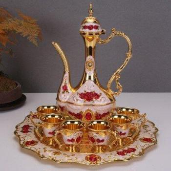 Alloy Retro Wine Cup Set