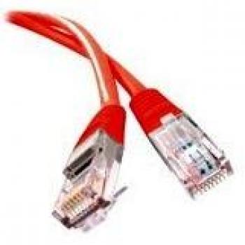 KabelDirekt Ethernet Kabel, CAT 5e, F/UTP, rot, 3 m