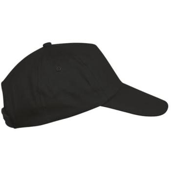 Casquette Noire 5 Panneaux – Modèle K-Up First Kids (Enfant)