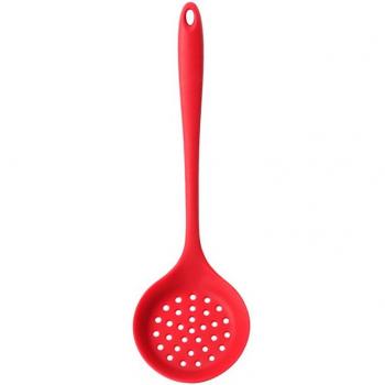 Long Handle Silicone Spatula for Straining