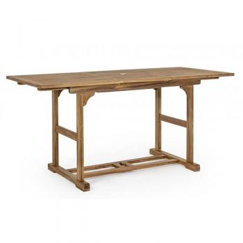Table de jardin extensible 120/160 cm en acacia huilé – INES