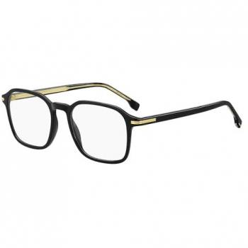 Boss 1629 807 Men's Black Frame Only – Size 51, Anti‑Glare Lens Option
