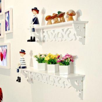 Estante de Pared Blanco para Dormitorio y Decoración