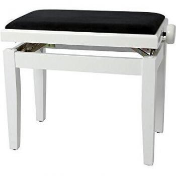 Gewa Pianobank Weiss hochglanz