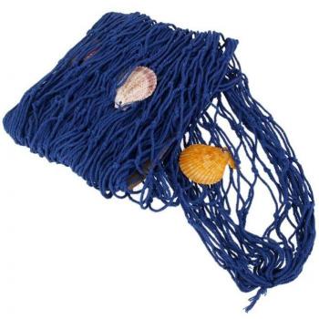 2M Shell Adorned Fishing Net Wall Hanging