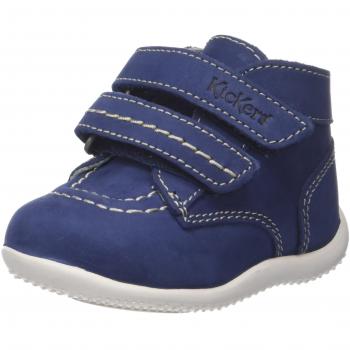 Kickers Bonkro, Stivali Arricciati Bambina, Blu 24 EU