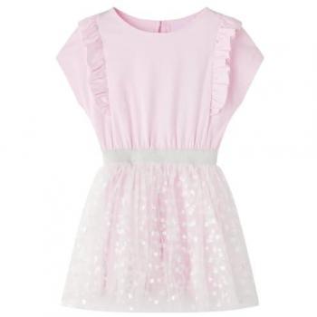 Abito Bambina Volant Rosa Chiaro 92