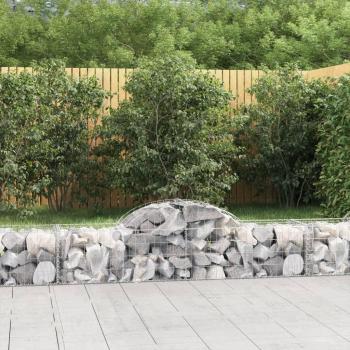 Cestos de Ferro Galvanizado VidaXL – 2 Unidades, 200x50x40 cm