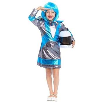 Traje de Astronauta para Niña con Vestido Plateado