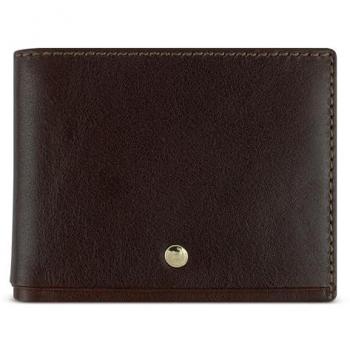 Bugatti Neaples Wallet Marrone Scuro con Inserto d’Oro