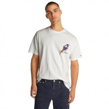 T-Shirt TOMMY JEANS TJM RLX NOVELTY 2 GMD TEE, beige, Gr. M