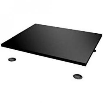 Plaque de verre anti-vibration Norstone Spider Noir avec 4 supports Damp 50