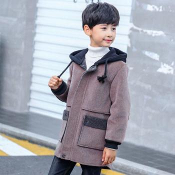 BabyBoy Woolen Windbreaker with Lapel