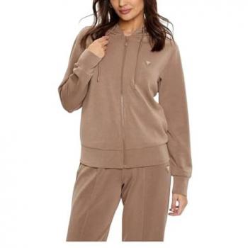 Hoodie zippé Guess Beige Femme
