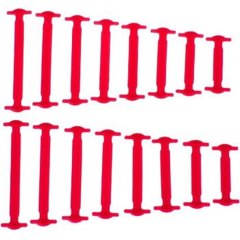 Lacets élastiques en caoutchouc pour chaussures, 16 pièces